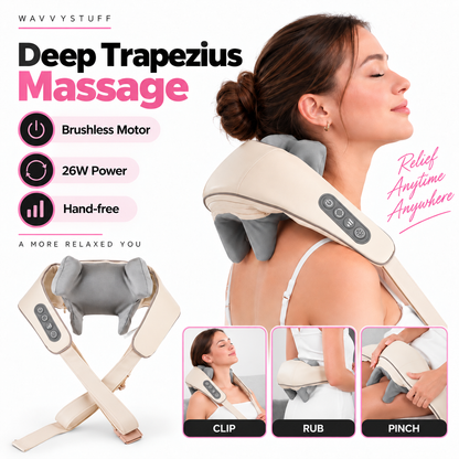 Wireless Neck and Shoulder Massager for Deep Relief