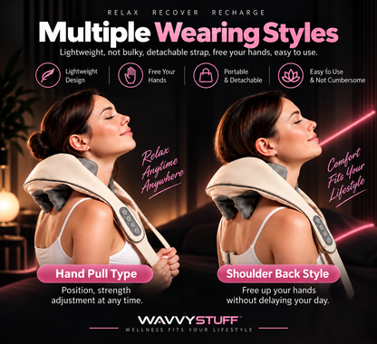 Wireless Neck and Shoulder Massager for Deep Relief